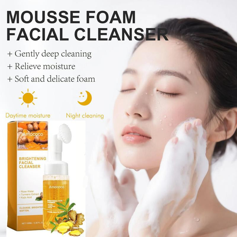Deep Cleansing Turmeric Brightening Facial Skincarecleanser, Comfort Deep Cleansing , Oily Skin,Gir Shower Products Facial Cleansersfacial Cleansing Facial Wash