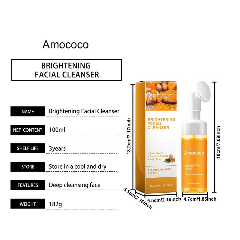 Deep Cleansing Turmeric Brightening Facial Skincarecleanser, Comfort Deep Cleansing , Oily Skin,Gir Shower Products Facial Cleansersfacial Cleansing Facial Wash